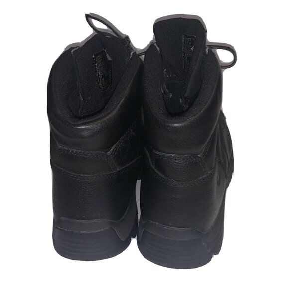 Wolverine Rory Black Leather Work Boots Mens Sz 13 Steel Toe READ NO Insoles